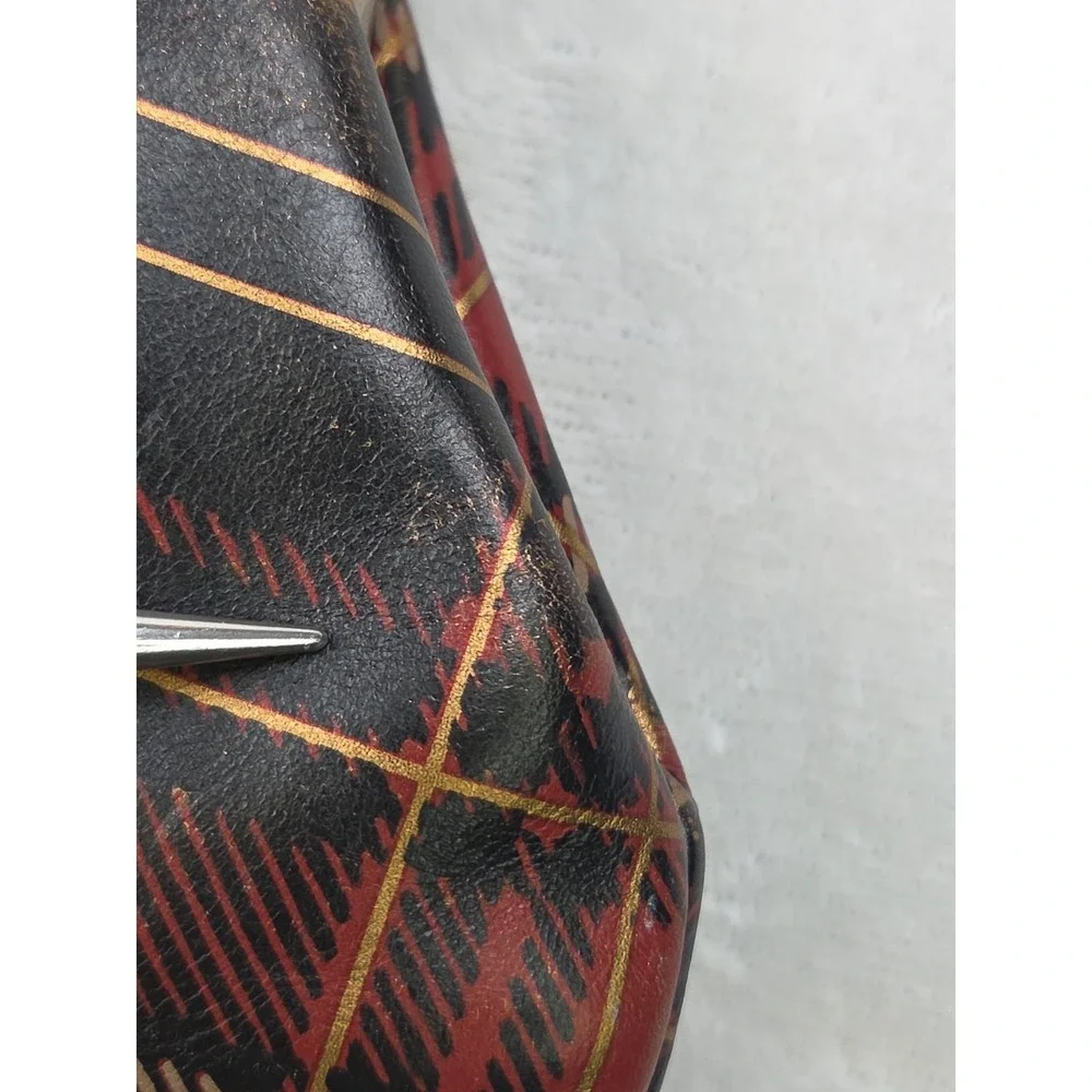PATRICIA NASH LAUREANA Tartan Frame Bag Plaid Kisslock 10th Anniv Chain Strap‎